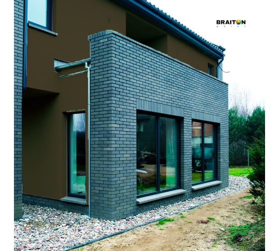 Фасадная краска BRAITON paint Премиум ВД, сверхпрочная, 4 кг, цвет Жёлто-оливковый, RAL 6014 kraskavdfasadpremiumbraiton60144