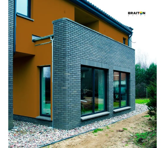 Фасадная краска BRAITON paint Премиум ВД, сверхпрочная, 4 кг, цвет Охра коричневая, RAL 8001 kraskavdfasadpremiumbraiton80014