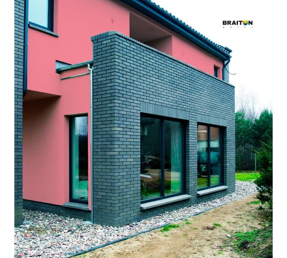 Фасадная краска BRAITON paint Премиум ВД, сверхпрочная, 5 кг, цвет Светло-розовый, RAL 3015 kraskavdfasadpremiumbraiton30155
