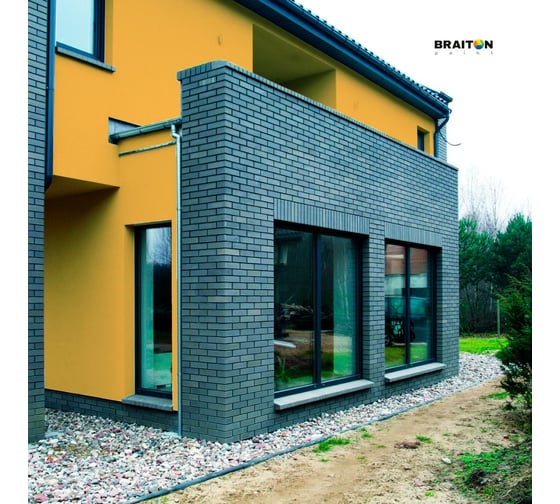 Фасадная краска BRAITON paint Премиум ВД, сверхпрочная, 4 кг, цвет Шафраново-желтый, RAL 1017 kraskavdfasadpremiumbraiton10174