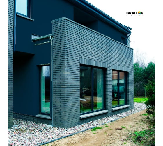 Фасадная краска BRAITON paint Премиум ВД, сверхпрочная, 6 кг, цвет Океанская синь, RAL 5020 kraskavdfasadpremiumbraiton50206