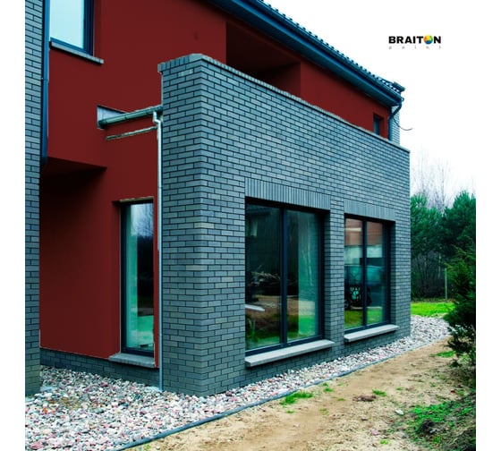 Фасадная краска BRAITON paint Премиум ВД, сверхпрочная, 6 кг, цвет Оксид красный, RAL 3009 kraskavdfasadpremiumbraiton30096