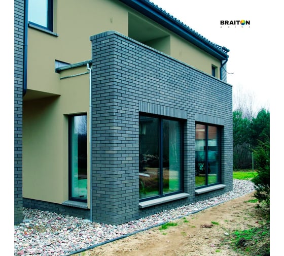 Фасадная краска BRAITON paint Премиум ВД, сверхпрочная, 7 кг, цвет Галечный серый, RAL 7032 kraskavdfasadpremiumbraiton70327