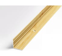 Порог внутренний угловой алюминиевый декоративный ЛУКА (20х20 мм, 0,9 м, Сосна) 00000001798
