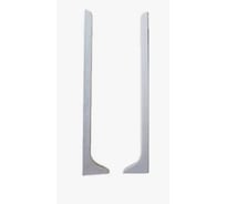 Заглушка металлическая (пара) для L-образного плинтуса ООО Элитпроф, 100 мм, черный матовый, МПЛЗпар 100 ЧМ_2