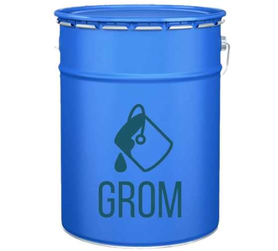 Грунт-эмаль по металлу и ржавчине 3 в 1 GROM матовая, шоколадная, 5кг 50459