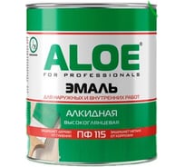 Эмаль алкидная ALOE ПФ-115, темно-зеленая глянцевая, 2,0кг 011304