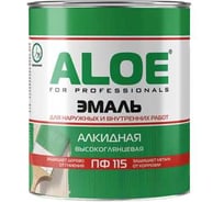 Эмаль алкидная ALOE ПФ-115, бордовая глянцевая, 20кг 009295