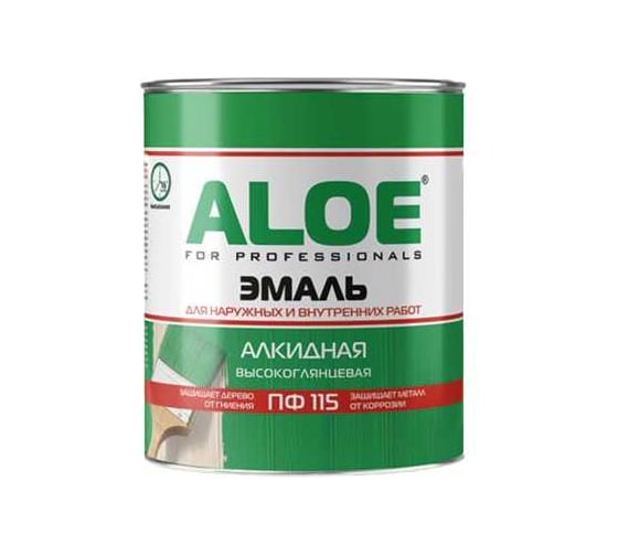 Эмаль алкидная ALOE ПФ-115, белая глянцевая, 20кг 008712 1