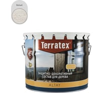 Деревозащитный декоративный состав ТЕРРАТЕКС ALTAY ULTRA белый, 2.25кг / 3л /4 ЭК000145662