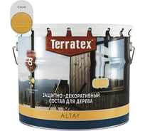 Деревозащитный декоративный состав ТЕРРАТЕКС ALTAY ULTRA Сосна, 7,5кг ЭК000145681