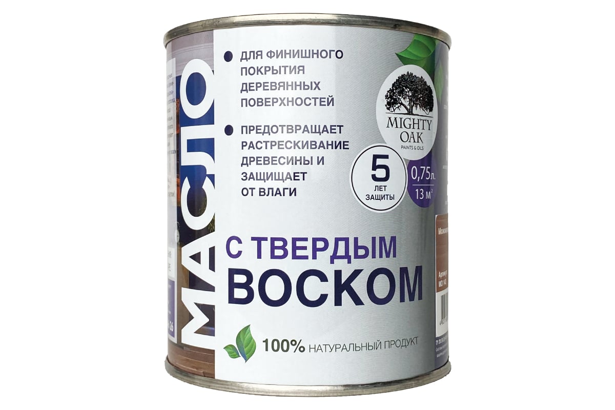 Масло с твёрдым воском MIGHTY OAK (можжевельник; 0.75 л) MO143 - выгодная  цена, отзывы, характеристики, фото - купить в Москве и РФ