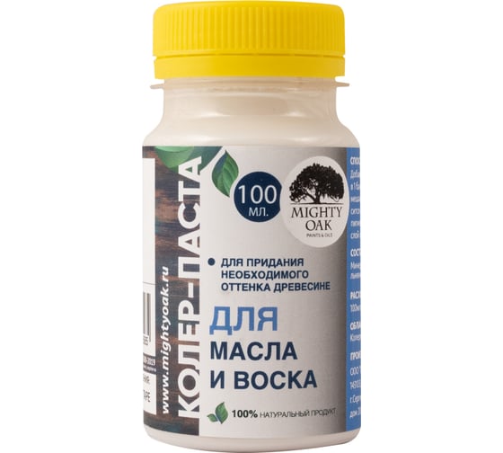 Колер-паста для масла и воска Mighty Oak К-72 (ольха; 100 мл) MO132 1