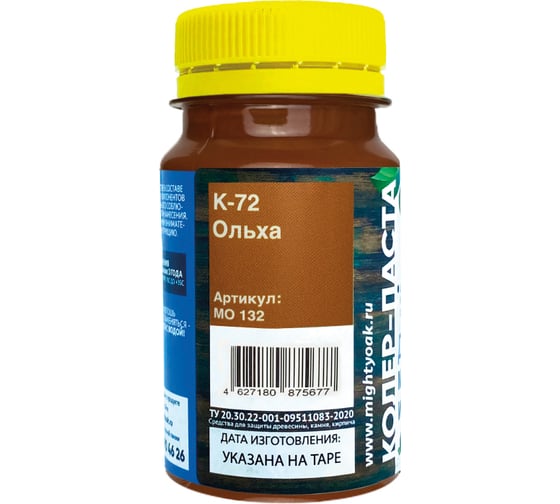 Колер-паста для масла и воска Mighty Oak К-72 (ольха; 100 мл) MO132