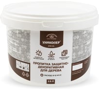Пропитка защитно-декоративная для дерева УНИКОЛЕР AFW-2.5L Орегон 775289