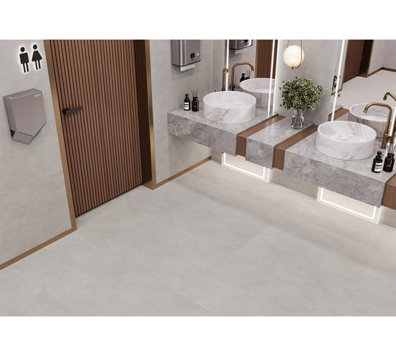 Керамогранит Delacora Life Cement Gray матовый, 1200х600х9.5, 1.44м2, серый, 2 шт D120237M