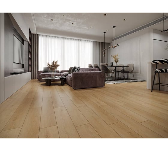 Кварцвиниловый SPC ламинат I-FLOORS Chamfer 4v Дуб Малави 685323451