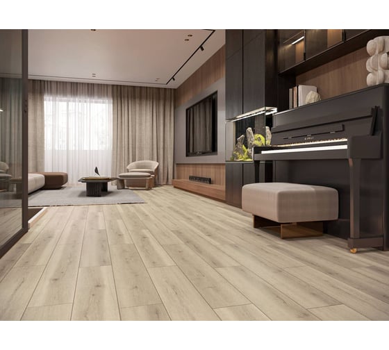 Кварцвиниловый SPC ламинат I-FLOORS Chamfer 4v Дуб Тоба 685323436