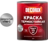 Краска термостойкая Decorix +700С , банка 0,8 кг, серебристый 0750-02 DX