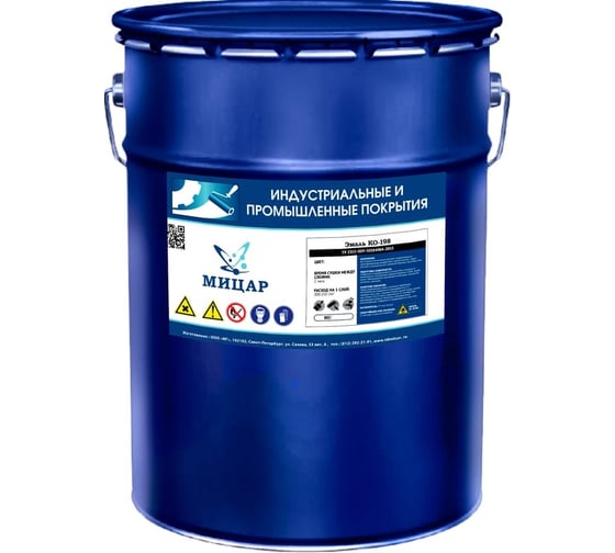 Эмаль Мицар КО-198, 0.8 кг, красный УТ000015101