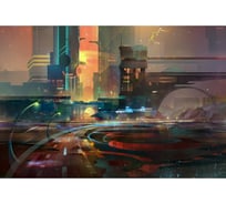 Обои АртПолиграф Milan Город будущего, 200х135 см M 6048