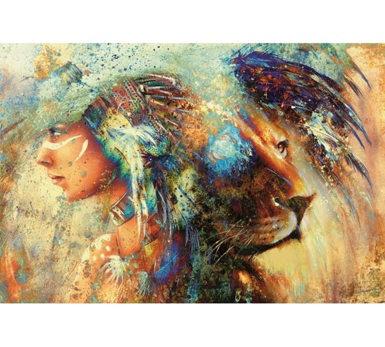 Обои АртПолиграф Milan Женщина-лев, 200х135 см M 603 1