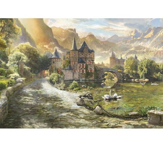 Обои АртПолиграф Milan Пруд с лебедями, 200х135 см M 6132 1