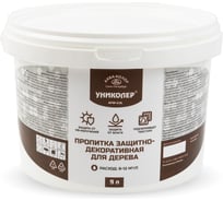 Пропитка защитно-декоративная для дерева УНИКОЛЕР AFW-9L Орех 786804