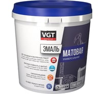 Универсальная эмаль VGT ВД АК 1179 (черная; матовая; 1 кг) 11606604