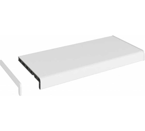 Подоконник Vitrage ПВХ+, белый матовый, 1200x200 мм, 01.02.085.1200.200
