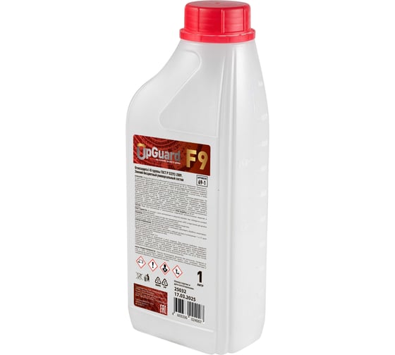 Огнебиозащита UPGUARD l-II группа зимняя, бесцветная F9 1л 69-1