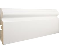 Плинтус МДФ GRACE Смартпрофайл Пеинт 3D вуд 110С 110 мм, 2,4 м белый УТ000033437