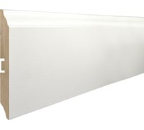 Плинтус МДФ GRACE Смартпрофайл Пеинт 3D вуд 120В 120 мм 2,4 м белый УТ000033439