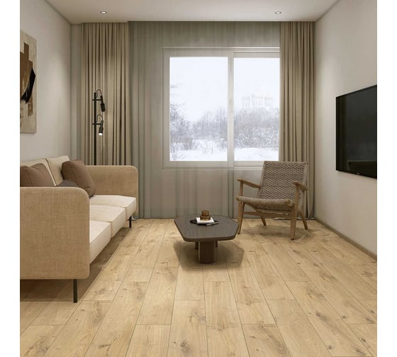 Ламинат Floorwood Paradigma AC6/ 34, 4V, 1220x198x12мм, 8335 Дуб Риман/ Riman Oak, 2.174 кв м, 12473-35