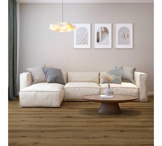 Ламинат Floorwood Paradigma AC6/ 34, 4V, 1220x198x12мм, 8390 Дуб Сельберг/ Selberg Oak, 2.174 кв м, 6038-390