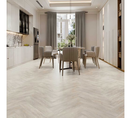 Кварцвиниловый SPC ламинат I-FLOORS Herringbone Дуб Калахари 685323368
