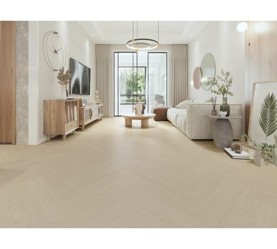 Кварцвиниловый SPC ламинат I-FLOORS Herringbone Дуб Рикарди 685323354