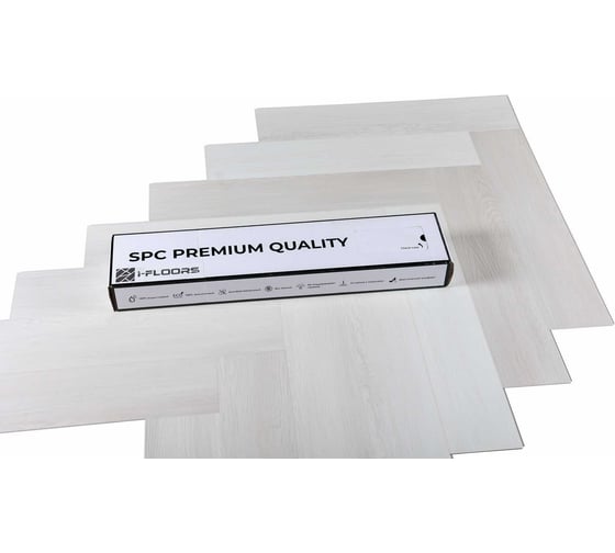 Кварцвиниловый SPC ламинат I-FLOORS Herringbone Дуб Маньяра 685323389