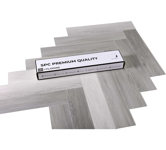 Кварцвиниловый SPC ламинат I-FLOORS Herringbone Дуб Розенбург 685323398