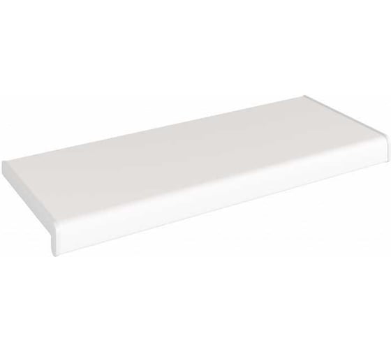 Подоконник Crystallit Кристаллит, белый сатин, 1200x450 мм, 01.04.051.1200.450