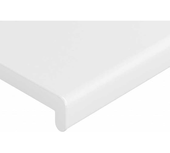 Подоконник Crystallit Кристаллит, белый сатин, 1200x450 мм, 01.04.051.1200.450