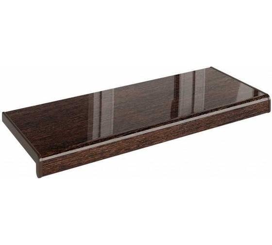 Подоконник Crystallit Кристаллит, венге глянцевый, 1200x450 мм, 01.04.097.1200.450