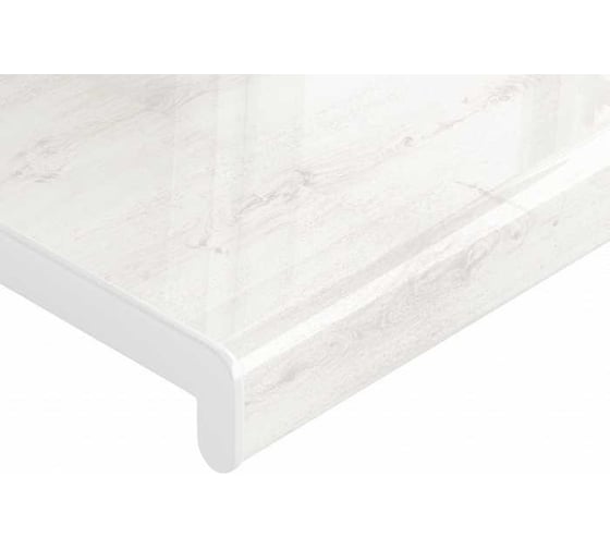 Подоконник Crystallit Кристаллит, дуб белый глянцевый, 1600x300 мм, 01.04.111.1600.300
