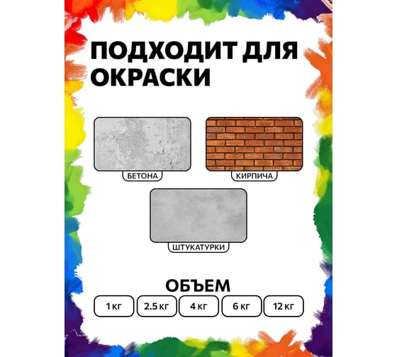 Краска ВД фасадная BRAITON paint Силикатная 2,5 кг bsilkr2,5