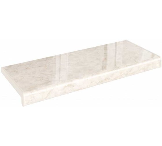 Подоконник Crystallit Кристаллит, бристол глянцевый, 1200x600 мм, 01.04.100.1200.600