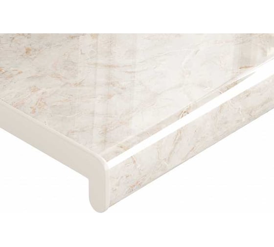 Подоконник Crystallit Кристаллит, бристол глянцевый, 1200x600 мм, 01.04.100.1200.600