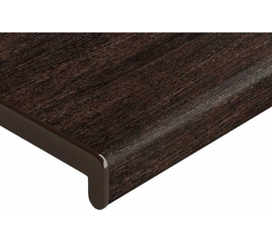 Подоконник Crystallit Кристаллит, венге матовый, 1200x450 мм, 01.04.089.1200.450