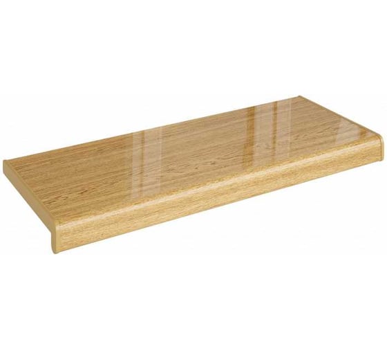 Подоконник Crystallit Кристаллит, дуб натуральный глянцевый, 1500x250 мм 01.04.102.1500.250