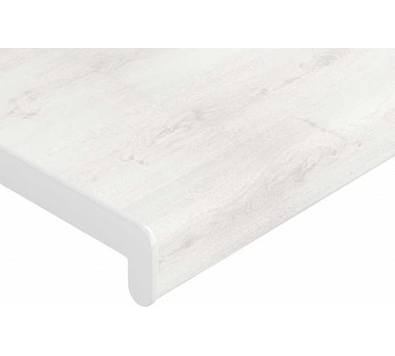 Подоконник Crystallit Кристаллит, дуб белый матовый, 1700x500 мм 01.04.087.1700.500