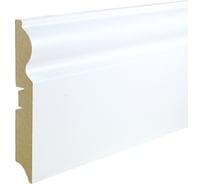 Плинтус МДФ GRACE Смартпрофайл Глосс 110C (110 мм 2,4 м, белый) УТ000058345